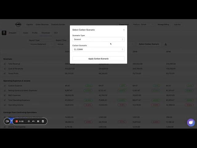 Applying NGFS / UN climate scenarios to companies