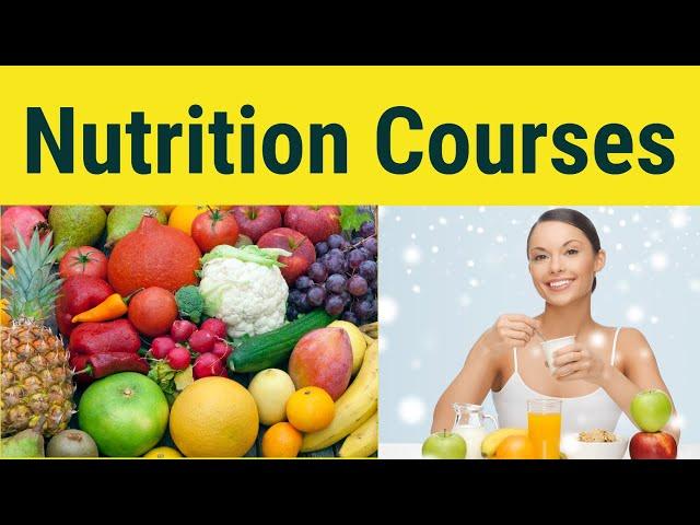 Nutrition Courses | Nutrition Courses Online