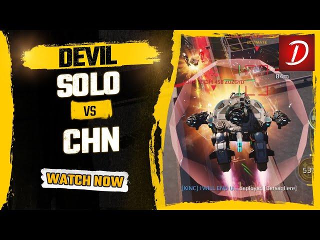  Devil Solo vs CHN Clan Squad Battle : War Robots WR