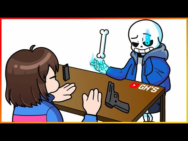 SANS vs FRISK | UNDERTALE - AMONG US CUP SONG  #41 | GH'S ANIMATION