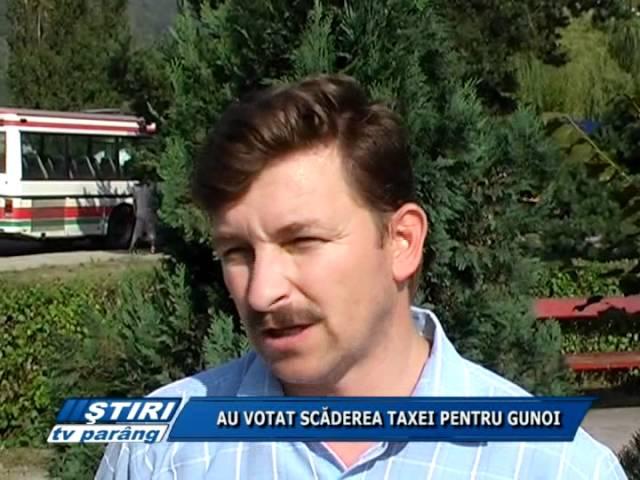 AU VOTAT SCADEREA TAXEI PENTRU GUNOI