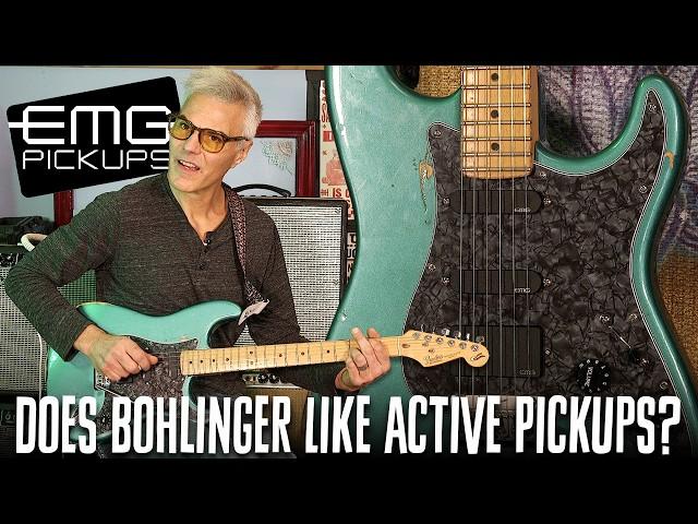 Bohlinger Tries Active Pickups! We Test the EMG SL20 Steve Lukather Pickguard in a 90s Strat