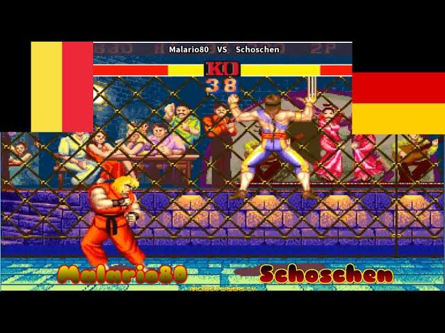 Street Fighter II' - Hyper Fighting  Malario80 (Belgium) vs Schoschen (Germany) sf2hf