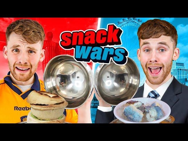 Stephen Tries NORTH vs SOUTH Food | Snack Wars
