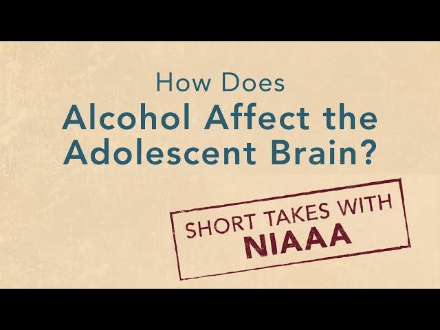 Short Takes with NIAAA: How Does Alcohol Affect the Adolescent Brain?