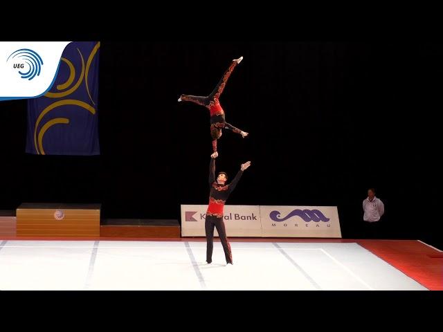 Ilya RYBINSKI & Yauheni NOVIKAU (BLR) - 2015 All-Around Acro Euro bronze medallists