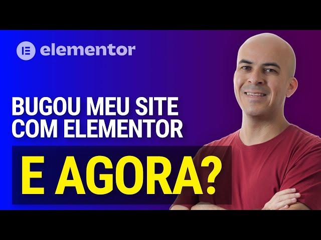 🟠 Bugou meu site feito com Elementor. Como corrigir isso? 