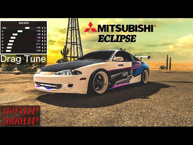 Mitsubishi Eclipse (1695hp / 2000hp) Gearbox Tune - Car Parking Multiplayer