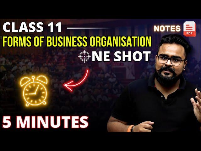 Forms of business organisation chapter 2 ONE SHOT class 11 | Business Studies Gaurav Jain