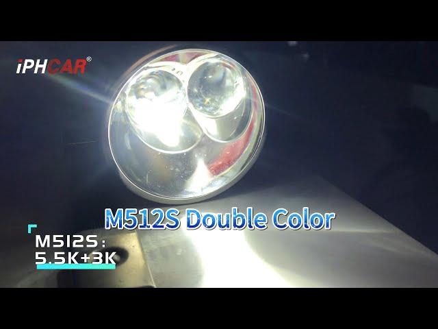 IPHCAR 3 inch High Brightness Bi LED Projector Lens --M512S with dual LED Laser