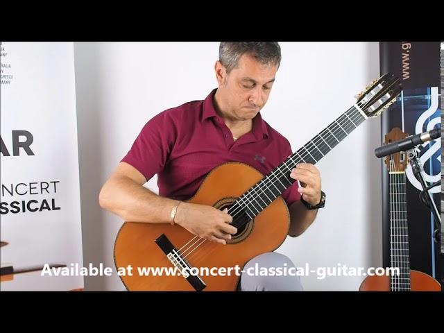 Luthier  Manuel Contreras Doble Tapa 1987 demo Carcassi www.concert-classical-guitar.com