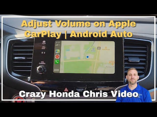 How to adjust the volume on Apple CarPlay and Android Auto