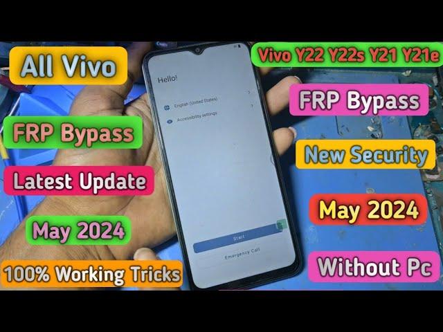 Vivo Y22 Y22s FRP bypass May 2024 || Vivo Y22, Y22s Google Account Bypass Android 13 Without Pc