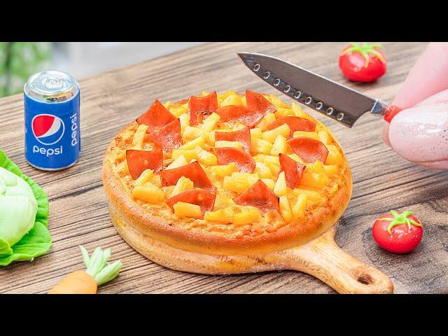 Infinite Pizza  How To Make Double Cheese Pizza | Hawaiian Pizza | Miniature Cooking Compilation