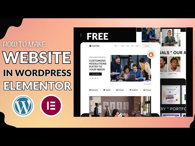 How to Make a FREE WordPress website with Elementor