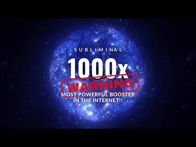 SUBLIMINAL BOOSTER!!1000x More Powerful!![One Listen]Works With Any Subliminal{Play Before Your Sub}