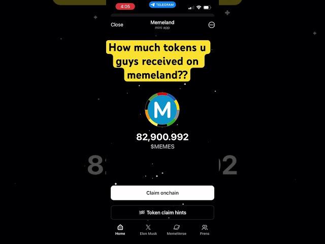 Memeland airdrop claim | Memeland airdrop | memes coin price - 0.007 right now