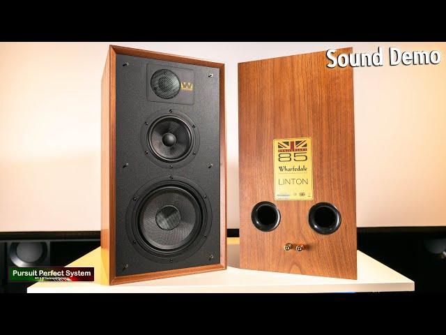 Wharfedale Linton Heritage HiFi Speakers Sound Demo REVIEW Video £10k Sound for £999