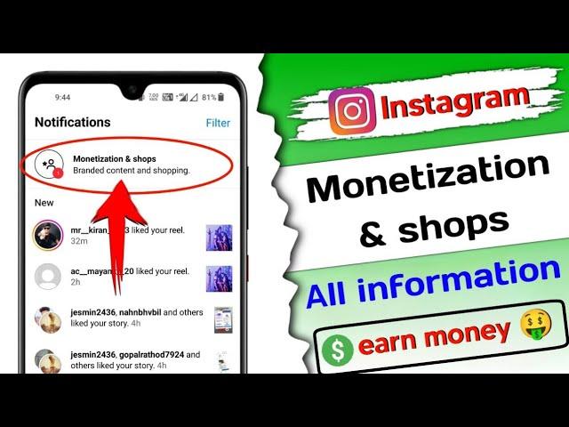 Monetization & shops instagram | Branded content and shopping