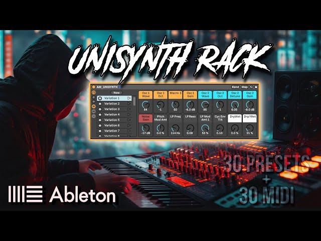  The Essential Tool for Techno Creators! : UNISYNTH : Instrument Rack for Ableton Live 11 Suite 