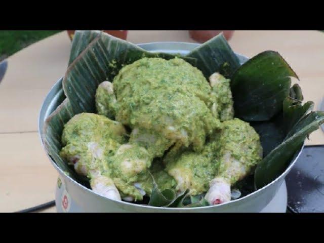 !! GREEN !! FULL CHICKEN STEAMED || HEALTHY PREPARATION BY JOBY VAYALUNKAL FOOD FACTORY