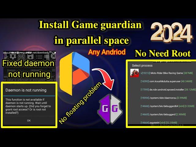 How To Install game guardian in Parallel Space|| No Root || No daemon error