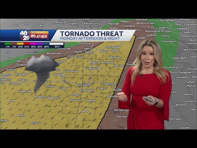 TIMELINE: When severe weather could hit Northwest Arkansas, River Valley