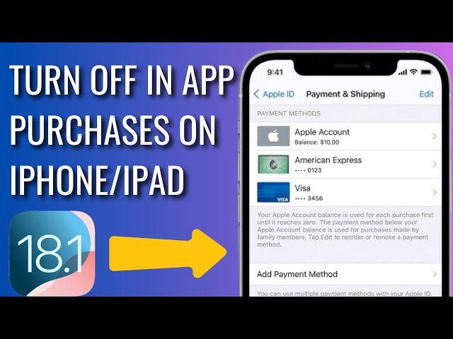 How To Turn Off In-App Purchases On iPhone Or iPad