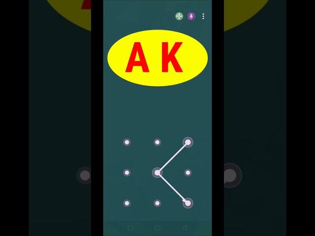 A K Best screen lock viral short video/Ka beautiful pattern lock viral video