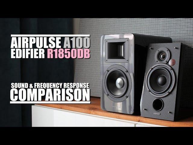 AirPulse A100 vs Edifier R1850DB  ||  Sound & Frequency Response Comparison