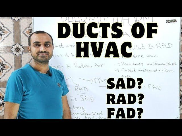 Ducts of HVAC | What Is SAD, RAD & FAD