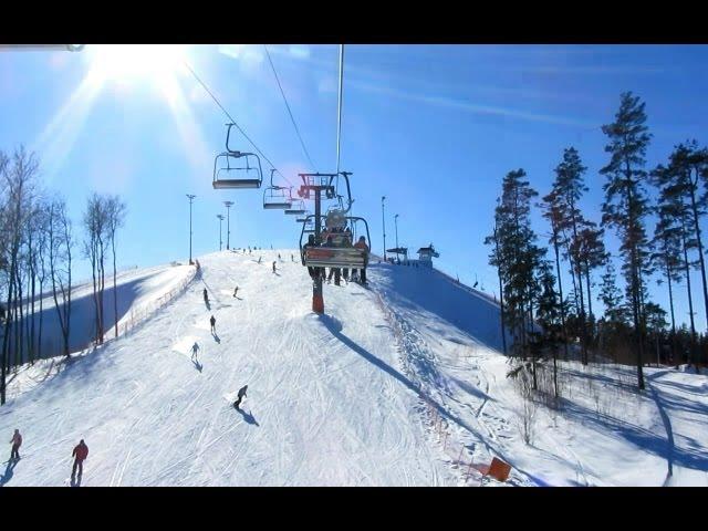 Силичи с высоты подъёмника. Солнечный день