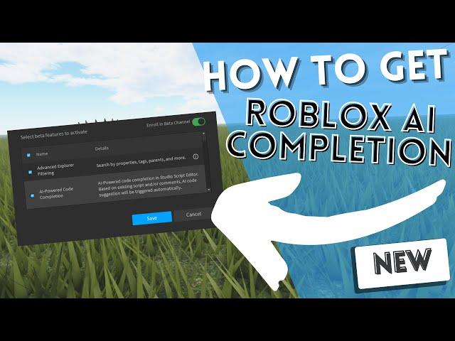 HOW TO GET ROBLOX'S NEW AI COMPLETION!