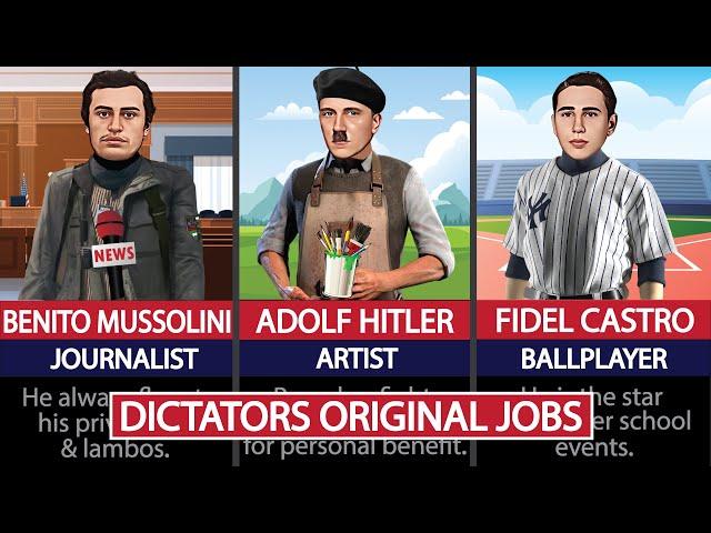 Dictators and Their Original Jobs.