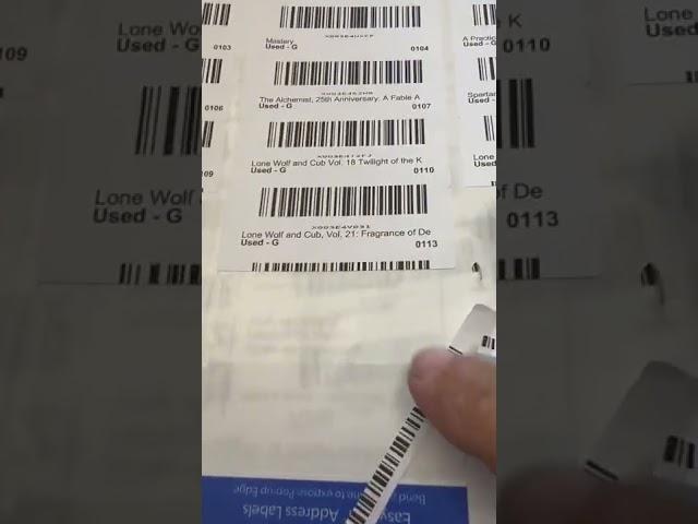 Avery printer labels. Amazon FBA problem