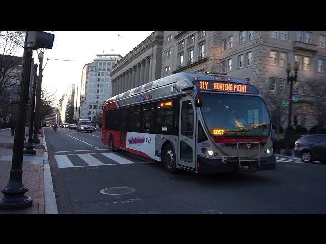 WMATA Metrobus 2014 NABI 42 BRT Hybrid #8095 On Route 11Y