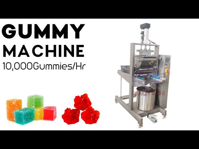 Lab Mini Lollipop Machine  Pedal Control Hard Candy Depositor Semi Automatic Gummy Candy Machine