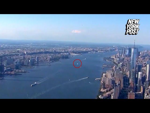 Mysterious orb zooming past NYC accidentally caught on film by local news chopper