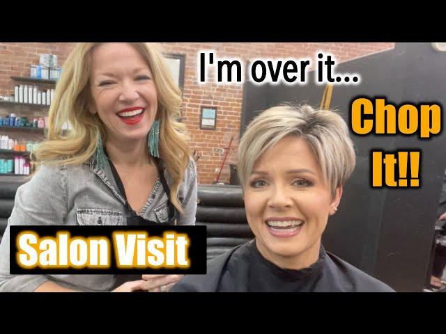 Salon Visit | The Grow Out Is Over!! New Pixie Cut & Highlights