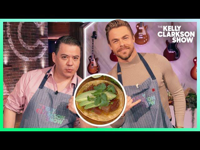 'Chopped' Winner Katsuji Tanabe Shows Derek Hough How To Make Truffle And Ponzu Tostada