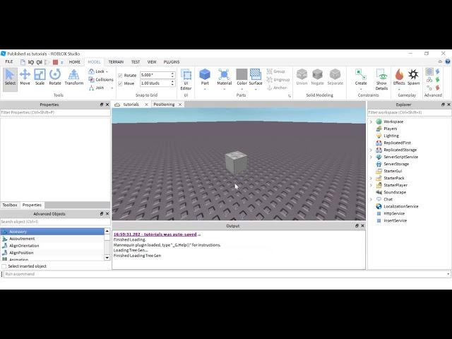 Roblox Studio - Positioning Tutorial