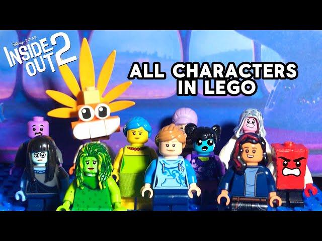 All Inside Out 2 characters in LEGO | Inside Out 2 |