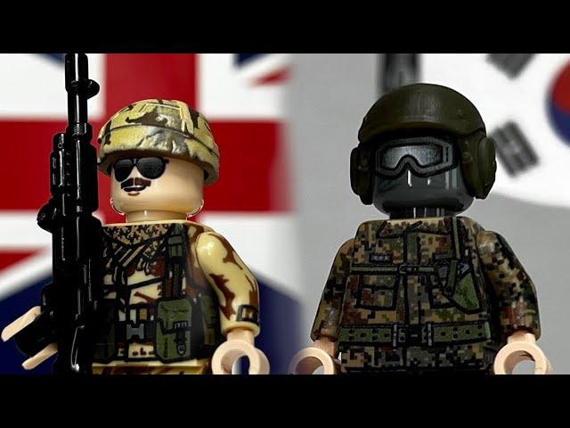 Brickmania Korea Army Tanker & Desert Storm Royal Marines