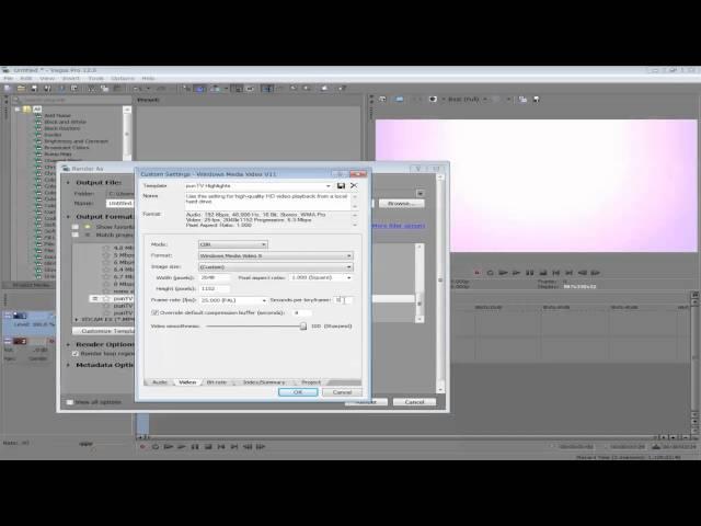 Sony Vegas Best Render Setting ( 1440p/Original )