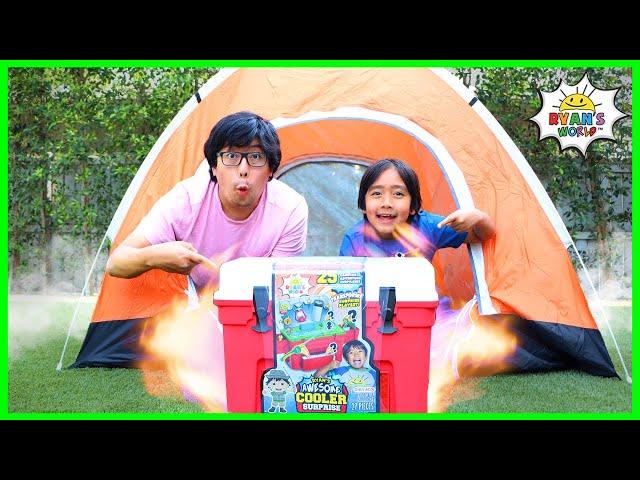 Ryan goes Camping with Daddy Pretend Play!