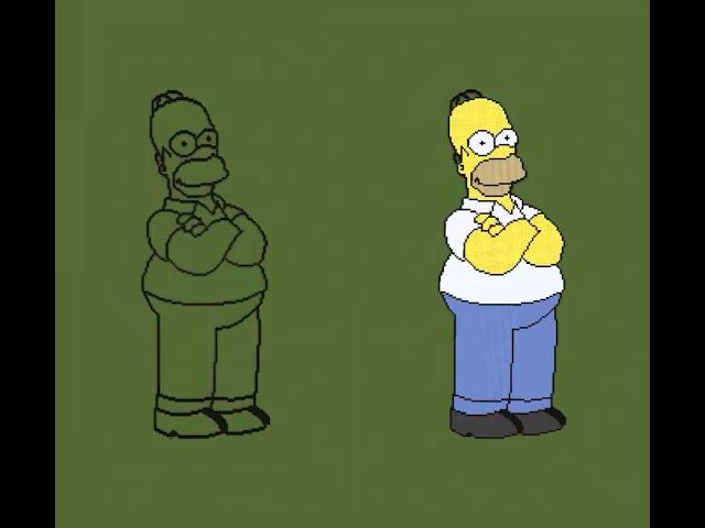 Minecraft Pixel Art || Homer Simpson