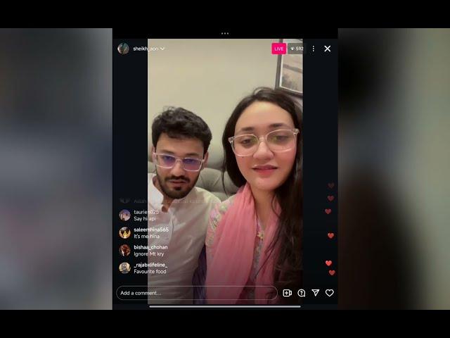 Sheikh Aon and emaan live @rajabbutt94 vlogs