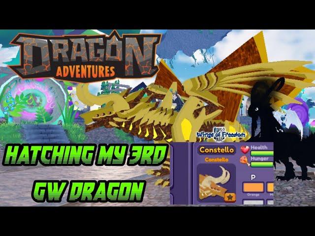 Roblox Dragon Adventures Hatching my 3rd GW Comstello 2024