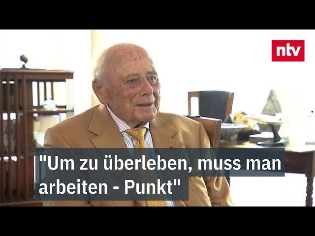 "Um zu überleben, muss man arbeiten - Punkt" - "Schraubenkönig" Reinhold Würth  | ntv