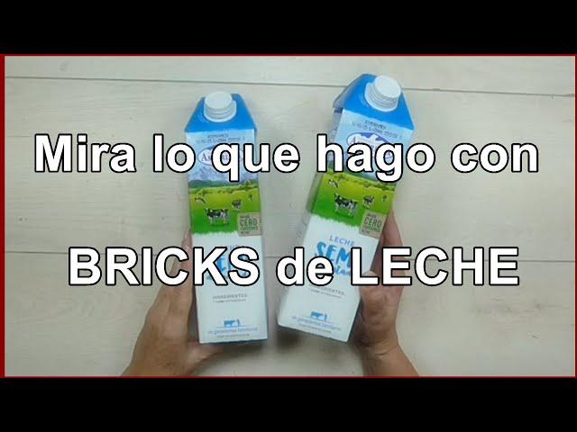 Reciclaje navideño con un BRICK de leche / Faroles navideños